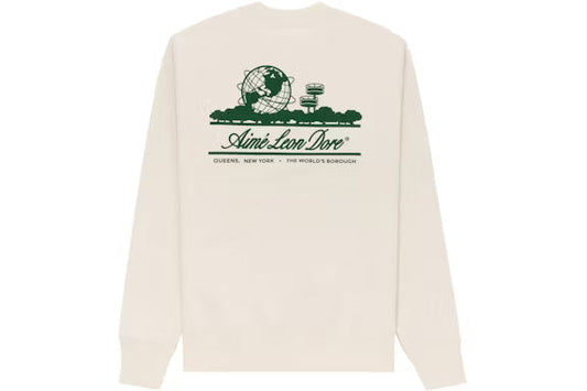Aime Leon Dore Unisphere Crewneck Sweatshirt Cream