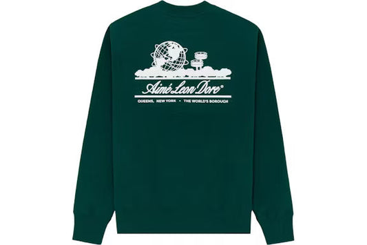 Aime Leon Dore Unisphere Crewneck Sweatshirt Green