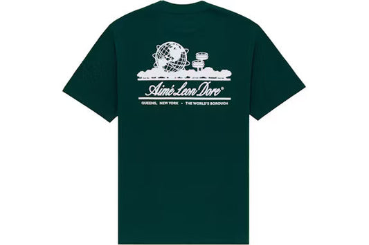 Aime Leon Dore Unisphere Short Sleeve Tee Green