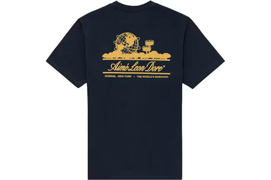 Aime Leon Dore Unisphere Short Sleeve Tee Navy