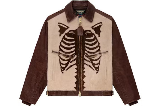 Aime Leon Dore Vanson Pony Hair Bones Jacket Brown