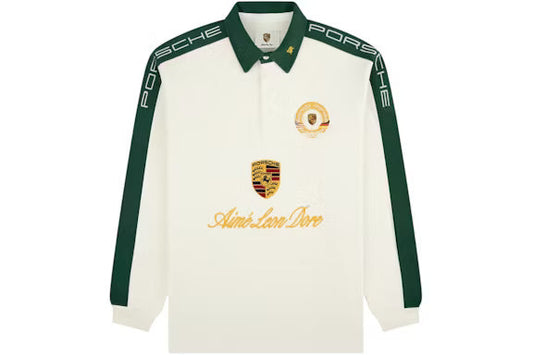 Aime Leon Dore x Porsche Crest Rugby Cream
