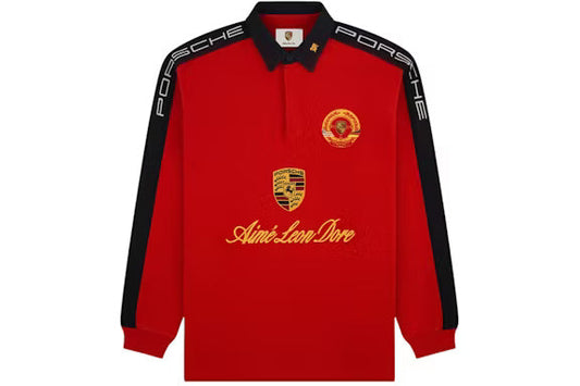 Aime Leon Dore x PorscheAime Leon Dore x Porsche Crest Rugby Red