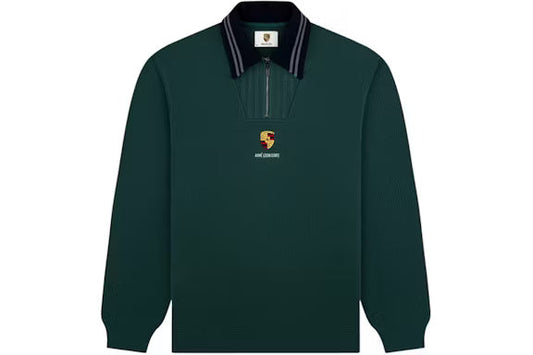 Aime Leon Dore x Porsche Jacquard Collar Quarter Zip Pullover Green